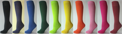 Kids Child Youth Baseball Softball Socks Knee High Length Plain Style