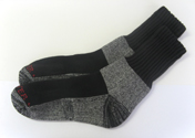 crew black and Charcoal Grey trekking socks hiking Sock