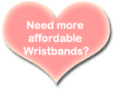 cheap affordable pink wristbands